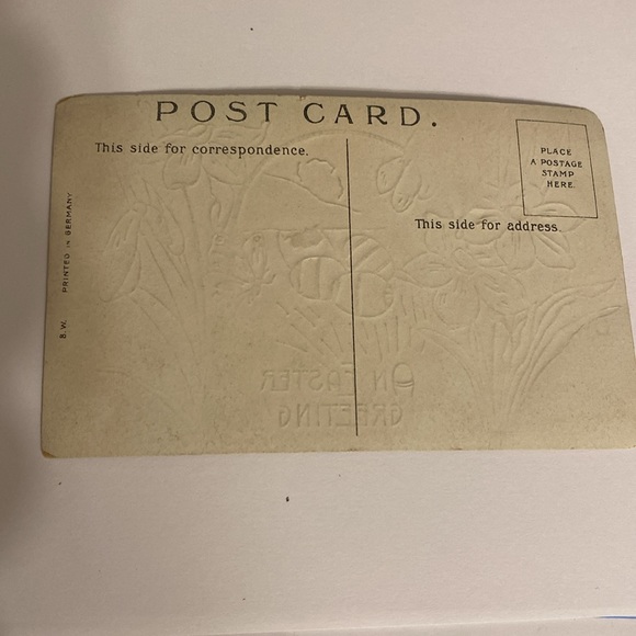 Antique Embossed Easter Greeting Postcard- No Writing - Picture 4 of 8